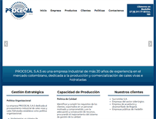 Tablet Screenshot of procecal.com